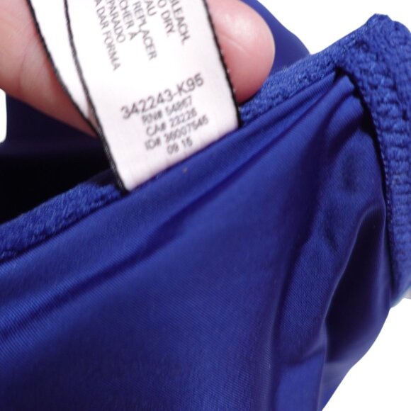 Victoria's Secret Push Up Bra Size 34DD Blue Racerback Straps Underwired - Picture 8 of 8